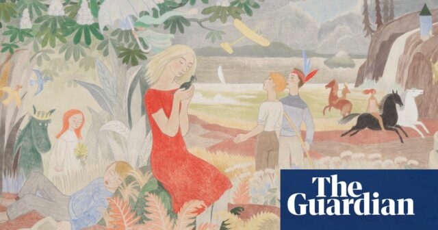 Wandgemälde von Tove Jansson mit versteckten Mumins, zum ersten Mal in der Ausstellung in Helsinki zu sehen

