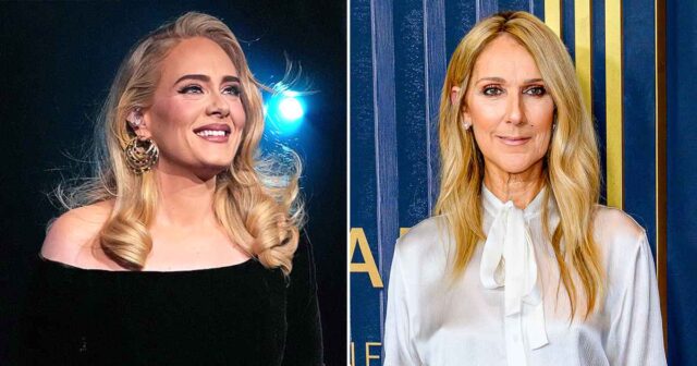 Adele wird emotional, als sie Céline Dion bei ihrer Show in Las Vegas umarmt

