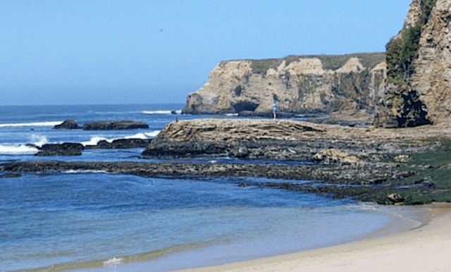 Tote Person aus der Brandung am Strand von Davenport gezogen

