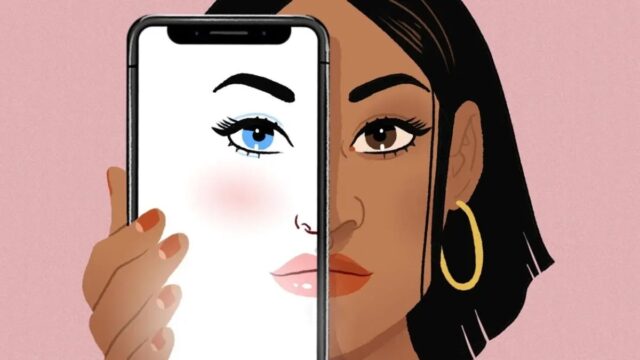 Was ist ein kontrastierendes Gesichts-Make-up? Es ist der neueste TikTok-Trend, der vorschreibt, wie man sich schön fühlt.

