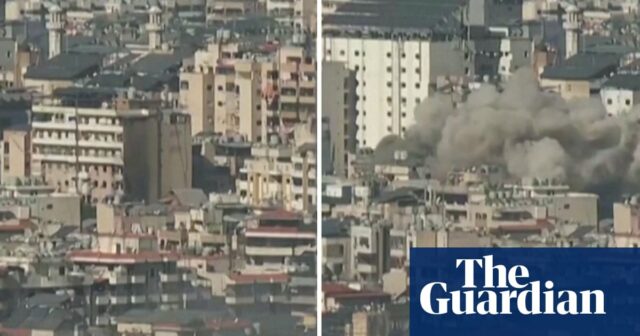 Gebäude stürzt in Beirut ein, als Israel neue Angriffe in der ganzen Stadt startet – Video

