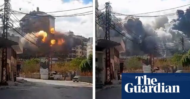 Israelischer Angriff auf Beirut-Ebene auf ein mehrstöckiges Gebäude – Video

