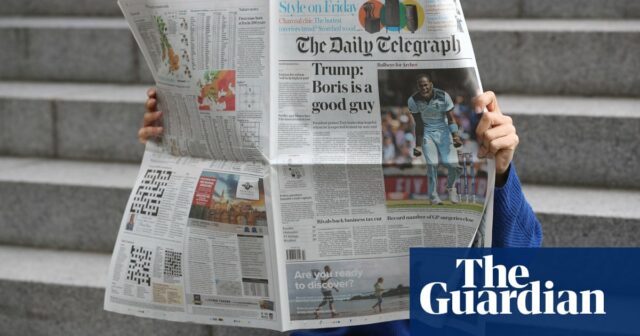 Efune besteht darauf, dass seine Gebote für Daily und Sunday Telegraph noch auf dem Weg sind

