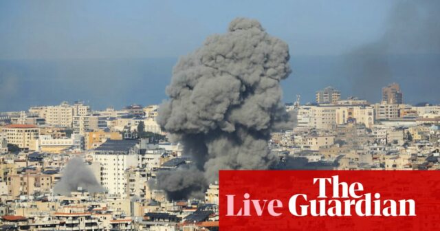 Die Nahostkrise live: Israel greift Beirut nach einem Evakuierungsaufruf an

