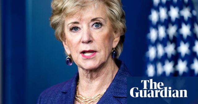 Trump wählt die ehemalige WWE-Managerin Linda McMahon zur Bildungsministerin

