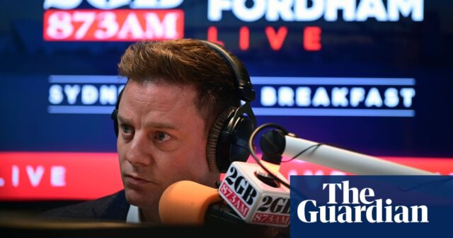 Ben Fordham von 2GB zieht sich aus der Veranstaltung der Liberalen zurück und sagt, er wisse nicht, dass es sich um eine Spendenaktion für die Partei handele

