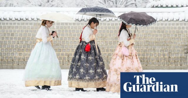 Starker Schneefall in Südkorea – in Bildern

