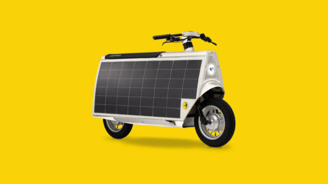 Ich bin ein wenig beeindruckt von diesem verrückten Solarscooter

