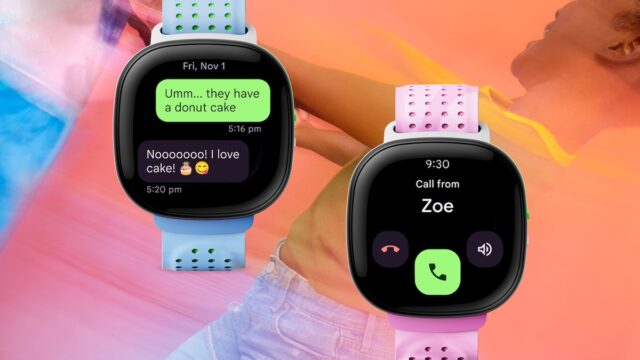 Die Kinder-Smartwatch von Fitbit unterstützt Familiengruppenchats

