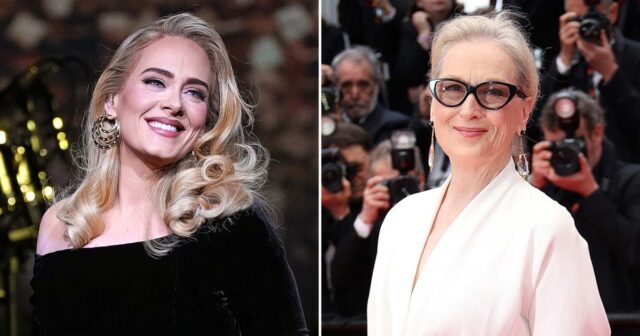 Adele küsst Meryl Streep bei der Las Vegas Show im „Death Becomes Her“-Kostüm

