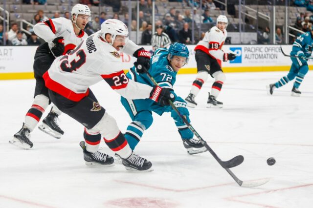 Die Sharks treffen die Ottawa Senators schlecht, verlieren aber beim letzten Tor

