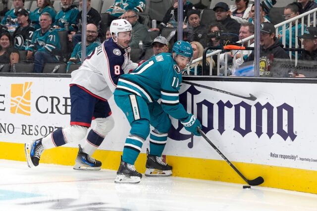 Vaneceks brillanter Abend hilft den Sharks, die Blue Jackets in OT zu schlagen

