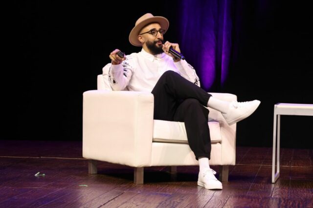 AUSTIN, TEXAS - NOVEMBER 02: CEO & Founder of SPILL, Alphonzo Terrell attends the 2023 Afrotech Conference Innovation Stage - Day One at ACL Live on November 02, 2023 in Austin, Texas. (Photo by Robin L Marshall/Getty Images for AfroTech)