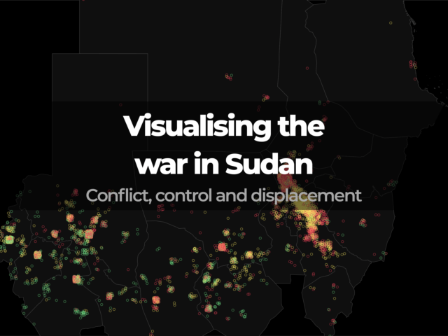 Visualisierung des Krieges im Sudan: Konflikt, Kontrolle und Vertreibung

