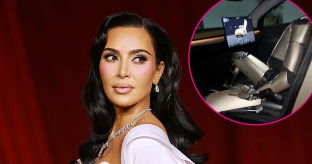 Kim Kardashian bestreitet, dass Tesla sie dafür bezahlt habe, beim Fotoshooting mit einem Roboter zu posieren

