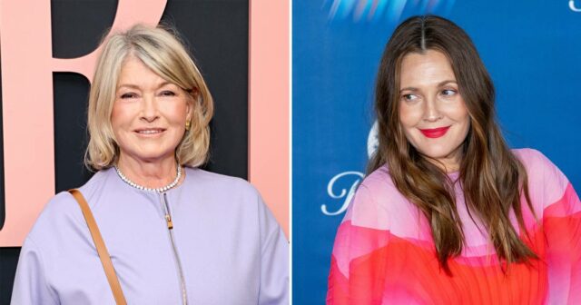 Martha Stewart stößt Drew Barrymore während des Interviews spielerisch weg

