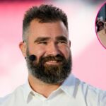 Jason Kelce sagt, es sei „schwer, Travis Kelce und Taylor Swift zu kaufen“.