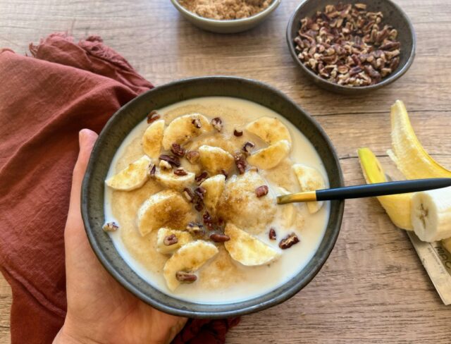 Brown Butter Farina Porridge ist ein warmes Frühstück für kalte Morgen

