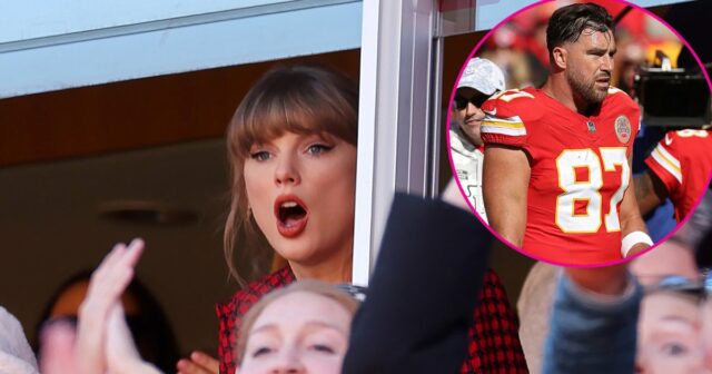 Taylor Swift jubelt, als Travis Kelce seinen zweiten Touchdown der NFL-Saison erzielt

