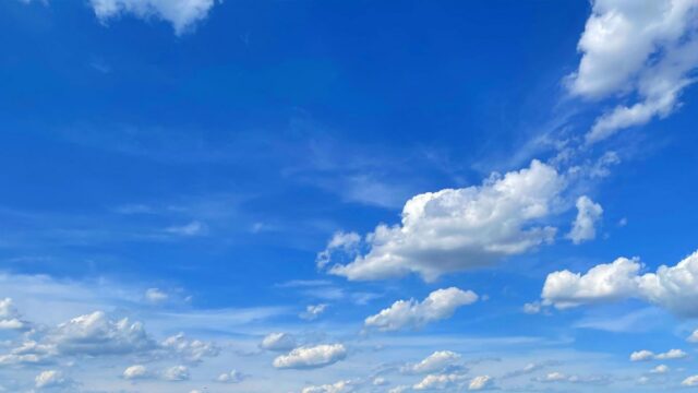 blue sky with white clouds