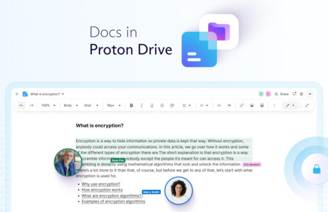 Proton fügt seiner Dokumenten-App weitere Funktionen für die verschlüsselte Zusammenarbeit hinzu

