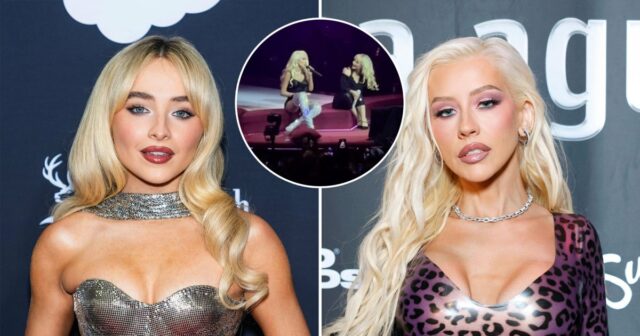 Überraschung! Sabrina Carpenter tritt mit Christina Aguilera bei der LA Show auf

