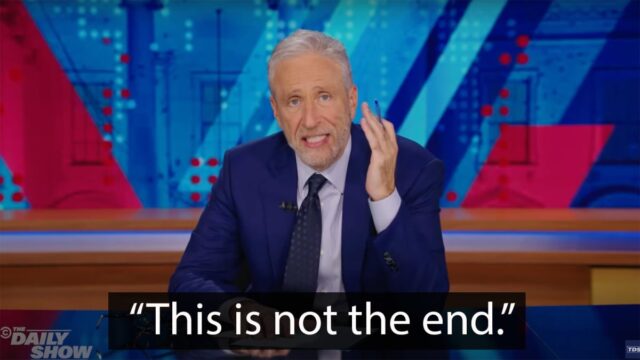 Jon Stewart teilt eine kraftvolle Botschaft nach der Wahl

