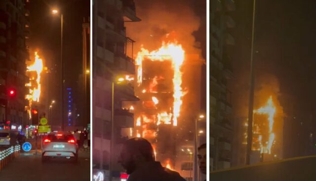 In der Mall of the Emirates in Dubai ist ein Feuer ausgebrochen

