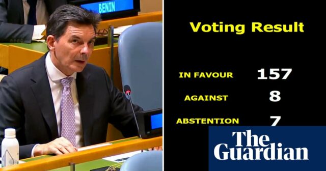 Australien stimmt bei den Vereinten Nationen dafür, Israels „illegale Präsenz“ in besetzten palästinensischen Gebieten zu beenden – Video

