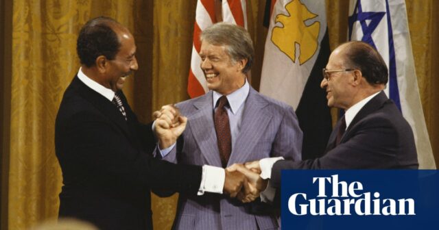 Jimmy Carter, Friedensstifter, der von einer moralischen Vision geleitet, aber von der Politik gedämpft wird

