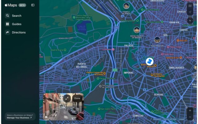 Look Around von Apple Maps ist jetzt im Internet verfügbar

