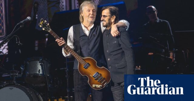 Paul McCartney trifft sich bei einem Konzert in London wieder mit Ringo Starr

