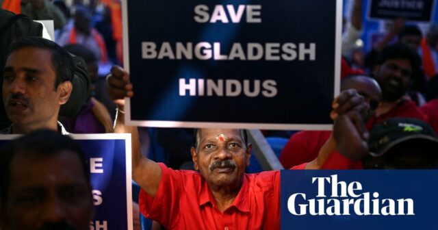 Die Beziehungen zwischen Indien und Bangladesch verschlechtern sich, da die Spannungen wegen Angriffen auf hinduistische Minderheiten zunehmen

