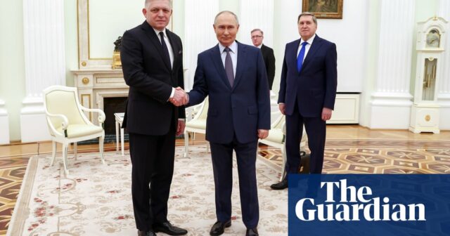 Kriegsbesprechung in der Ukraine: Putin trifft den slowakischen Premierminister bei einem seltenen Besuch in Moskau, um ein Energieabkommen abzuschließen

