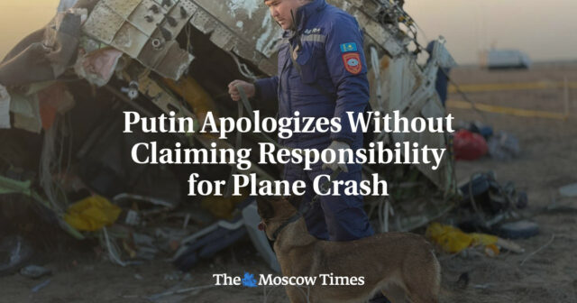 Putin entschuldigt sich, ohne die Verantwortung für den Flugzeugabsturz zu übernehmen

