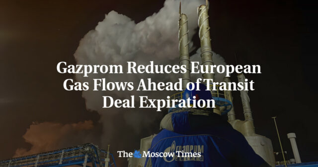 Gazprom reduziert europäische Gasströme vor Ablauf des Transitabkommens

