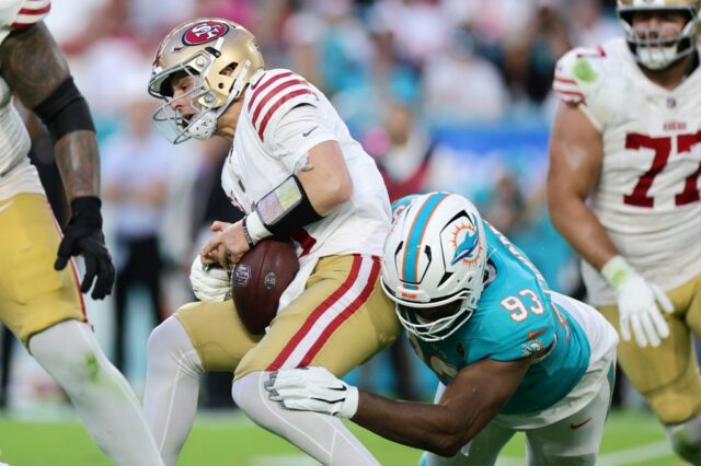 Die Niederlage der 49ers Miami setzt die längste Saison in Brock Purdys Leben fort

