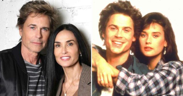 Demi Moore begrüßt das Wiedersehen mit „About Last Night“-Co-Star Rob Lowe

