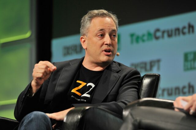 David Sacks onstage at TechCrunch Disrupt