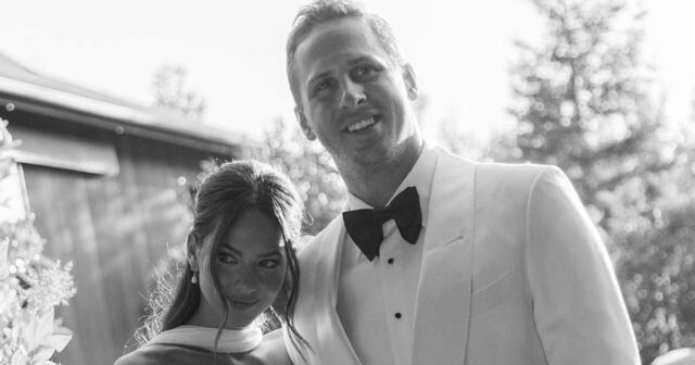 Jared Goffs Frau Christen zeigt BTS-Fotos von ihrer aufwendigen Hochzeit

