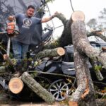 Tornados landen rund um Houston und töten 1