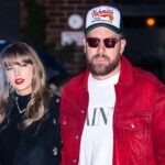 Taylor Swift bringt ihre klassischen roten Lippen zu einem Date mit Travis Kelce in New York mit