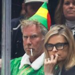 Will Ferrell raucht während eines NHL-Spiels als Elfs Kumpel verkleidet eine Zigarette