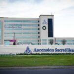 a photo of outside an Ascension hospital from the road in Florida