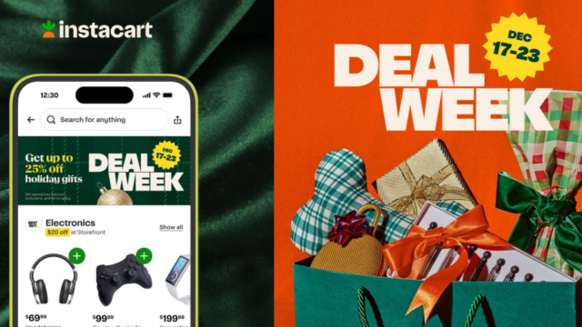 Die zweite jährliche Holiday Deal Week von Instacarts ist da – hier erfahren Sie, wie Sie bei Last-Minute-Geschenken sparen können

