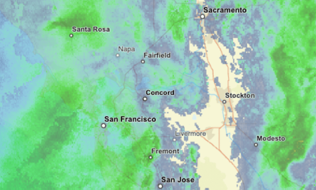 Live-Karte: Wann endet der Heiligabend-Regen in der Bay Area?

