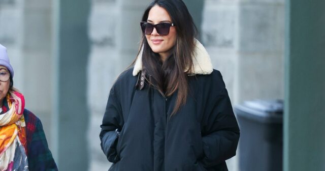 Olivia Munns bauschige Winter-Bomberjacke kostet 3.400 US-Dollar – aber wir haben ein ähnliches Modell für 54 US-Dollar gefunden!

