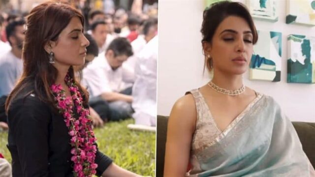 "Einfacher Akt des Einstellens in": Samantha Ruth Prabhu zeigt, wie Meditation ihr Leben verändert hat, was zu "Ruhe und Frieden" führt (Video anzeigen).

