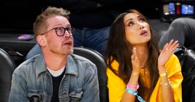 Macaulay Culkin und Brenda Song haben einen Slam-Dunk-Abend im Lakers Match

