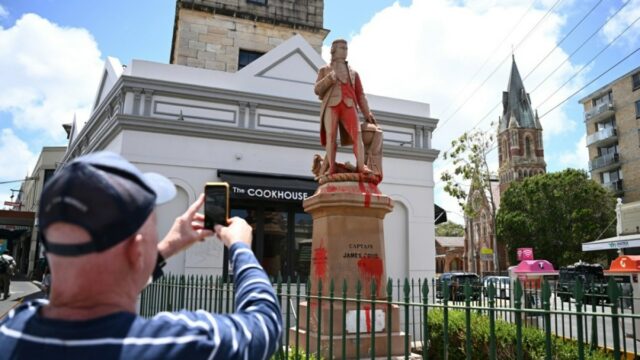 Captain-Cook-Statue vor dem umstrittenen „Australia Day“ erneut zerstört

